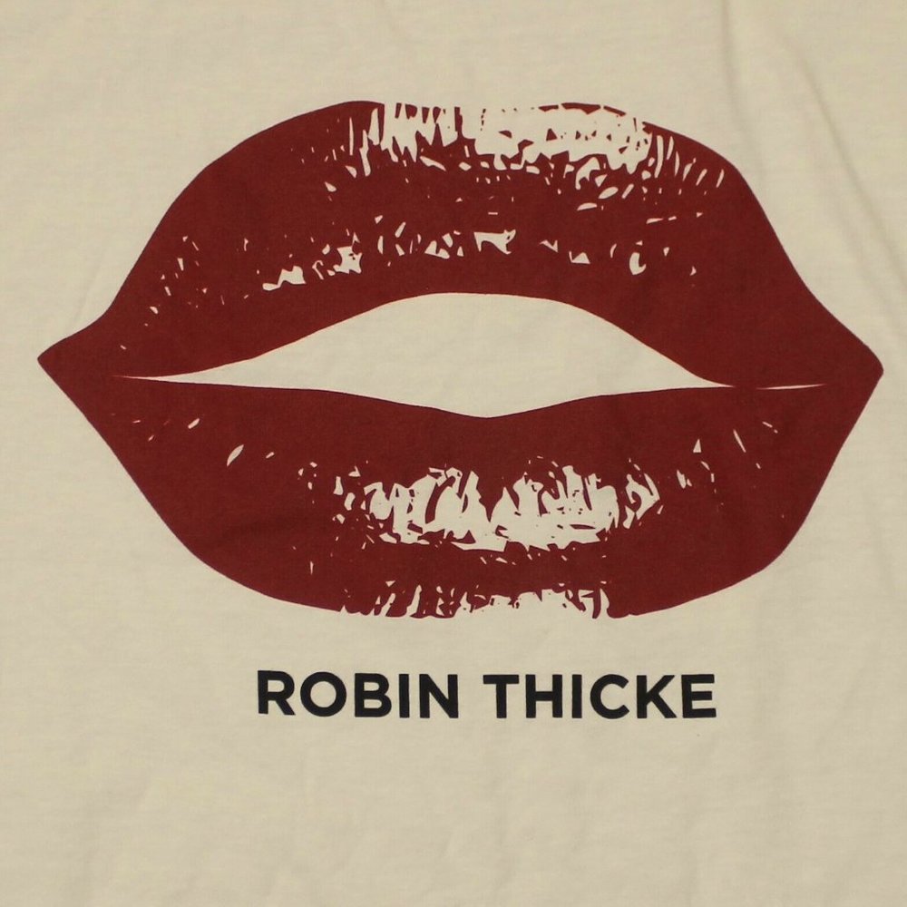 Robin Thicke Lips Shirt Tee - Tultex T-Shirt - M - Picture 2 of 4